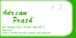 adrian prath business card